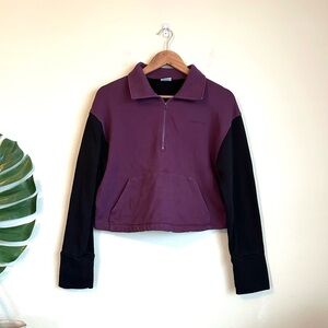 Outdoor Voices Color Block Half Zip Pullover Sweatshirt